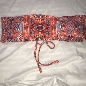 shein strapless bikini top